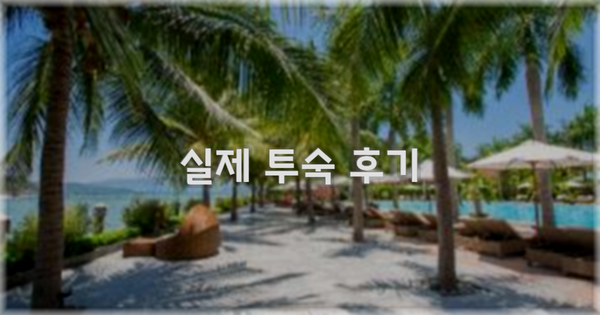 💬 실제 투숙 후기