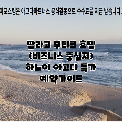 팔라고 부티크 호텔 (비즈니스 중심지) 하노이 아고다 특가 예약가이드